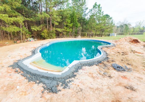 Pool Landscape Leveling in Pickerington