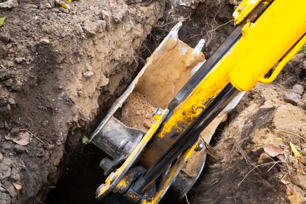 Downspout Trenching in Pickerington