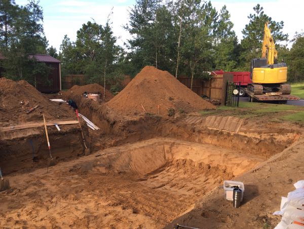 Pool Site Excavation in Pickerington