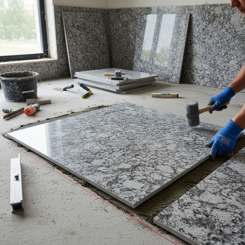 Crushed Granite Installation detail